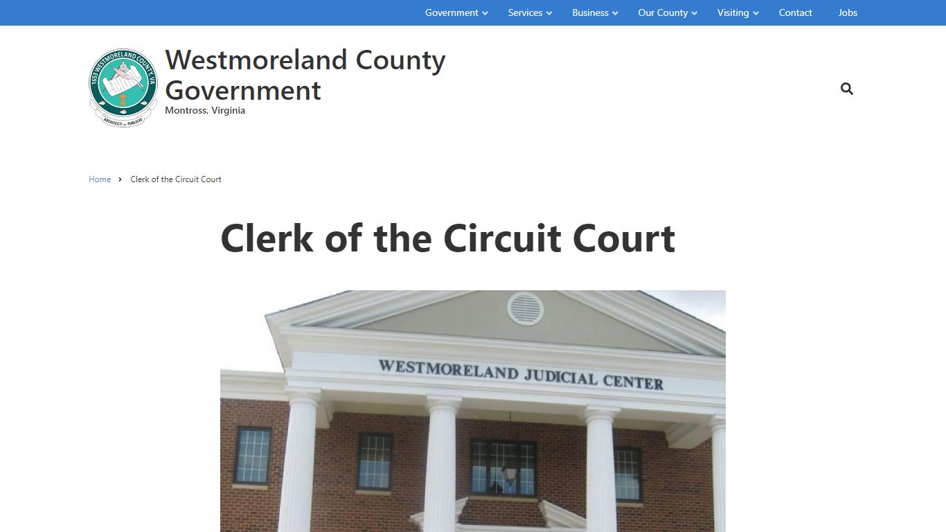 Clerk of the Circuit Court | Westmoreland County Government